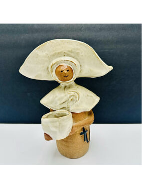 VTG 1950s Metlox Poppy Trail Pottery Monica Nun Poppet 8” Helen Slater Hand Made